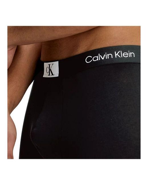 Calvin Klein Trunk Boxer 3pk in het Black voor heren