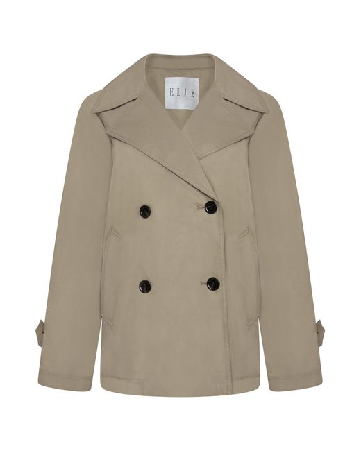 Elle Natural Josie Double Breasted Jacket