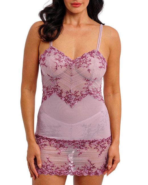 Wacoal Purple Embrace Lace Chemise