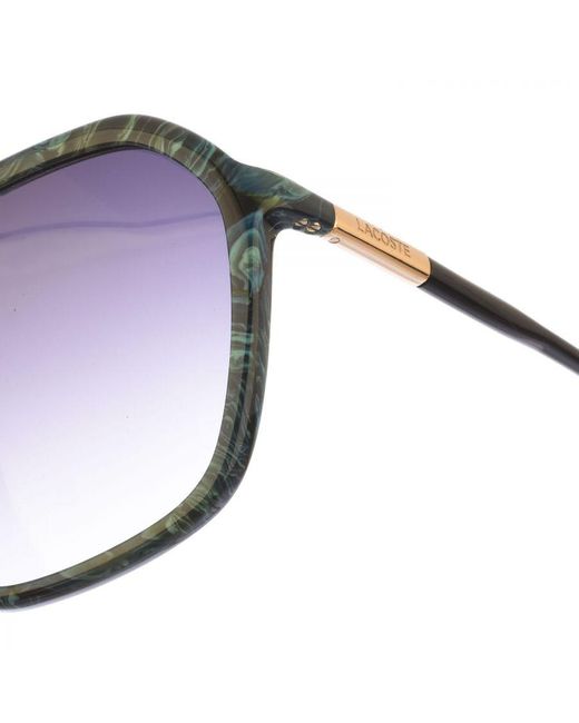 Lacoste Blue Acetate Sunglasses With Hexagonal Shape L962S