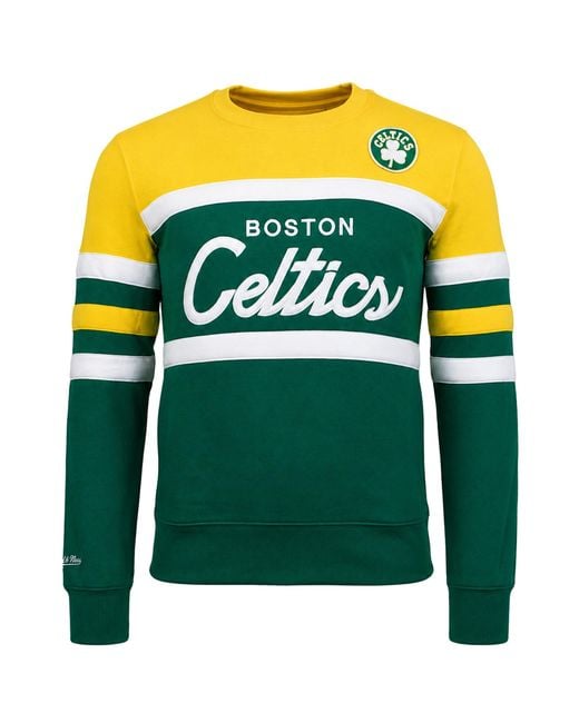 Mitchell & Ness Green Nba Boston Celtics Head Coach Sweater for men