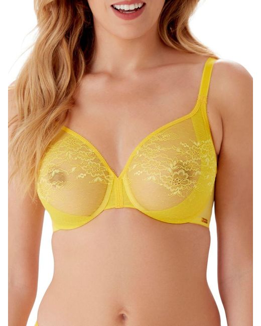 Gossard Yellow Glossies Lace Moulded Bra