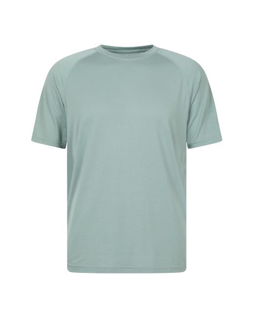 Mountain Warehouse Green Active T-Shirt Quick Dry Breathable Comfy Sports Tee for men