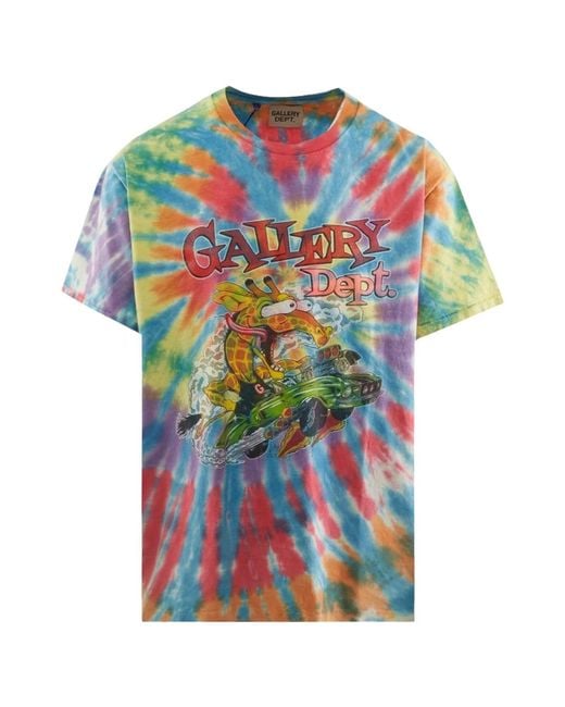 GALLERY DEPT. Blue Rally Tee Tie Dye Top for men