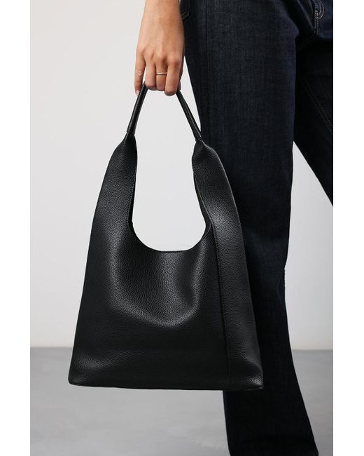 Where's That From Black Wheres 'Blush' Luxury Shoulder Tote Bag With Minimalist Design