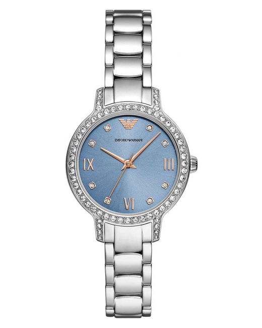 Emporio Armani Blue Cleo Watch Ar11585 Stainless Steel (Archived)