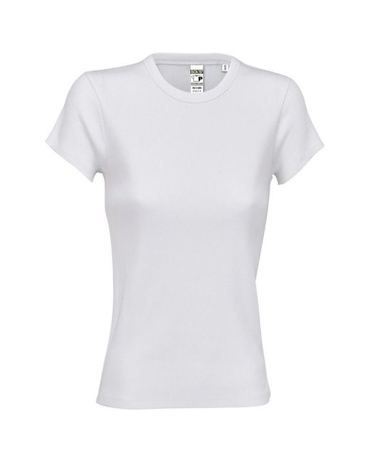 Sol's White Ladies Sara T-Shirt