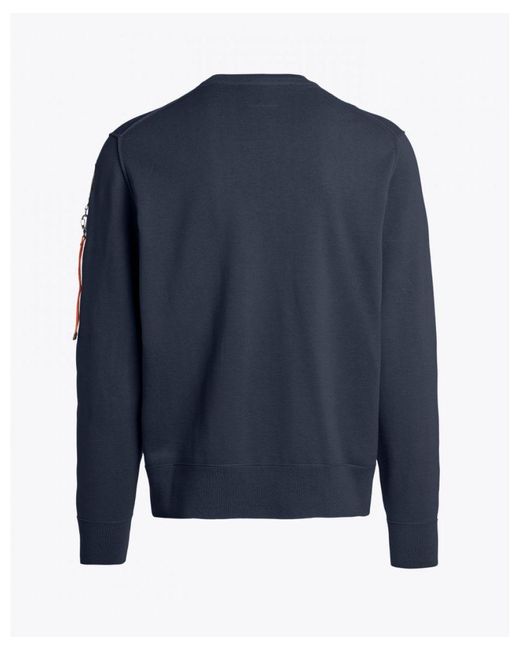 Parajumpers Blue Basic Braw Crew Neck Sweater for men