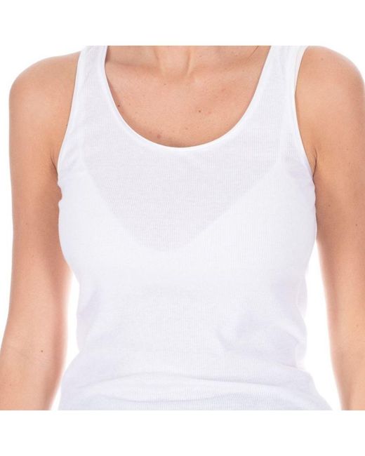 Tommy Hilfiger White Tank Top And Round Neck 1487904680