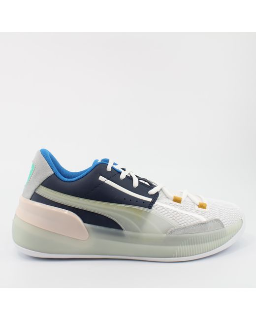PUMA Blue Clyde Hardwood Synthetic Lace Up Trainers 193664 01 for men