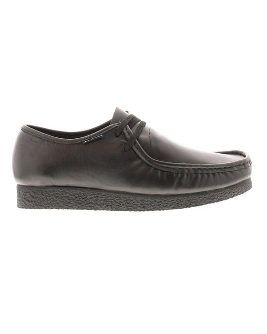 Ben Sherman Black Shoes Work School Glasto Leather Leather (Archived) for men