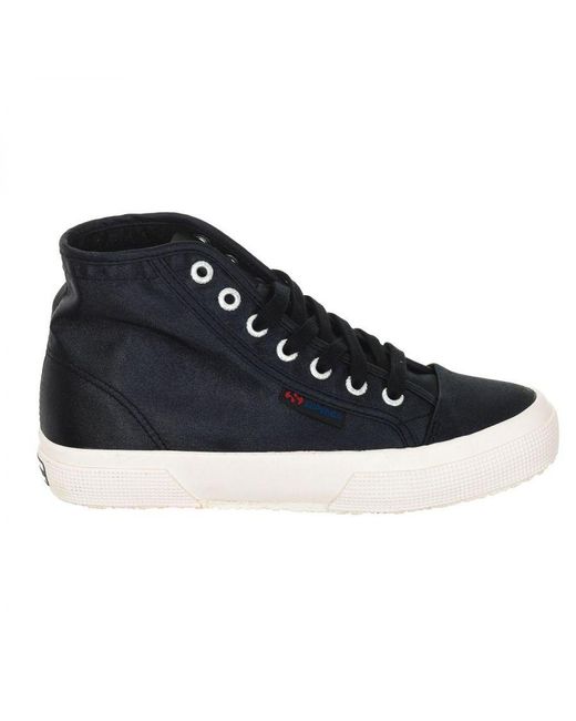 Superga Blue High-Top Alexa Chung Sneakers