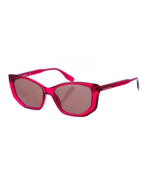Karl Lagerfeld Pink Butterfly-Shaped Acetate Sunglasses Kl6071S