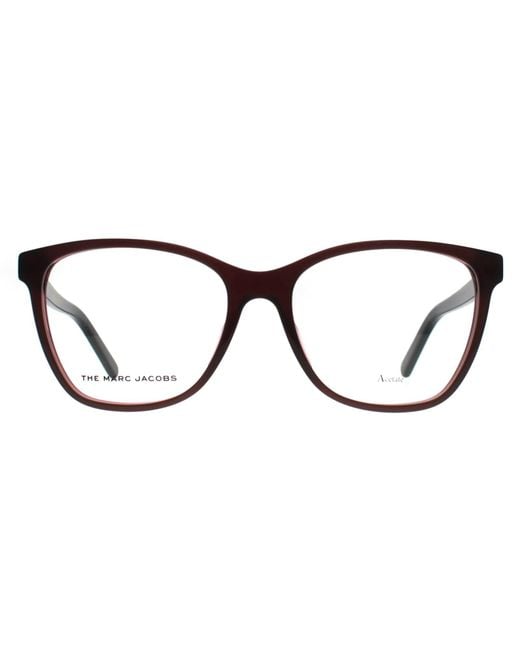 Marc Jacobs Brown Rectangular Burgundy And 557