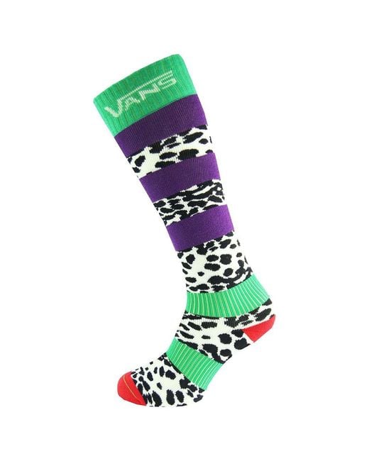 Vans Green Off The Wall Printed Multicoloured Long Socks Vqjp6N0