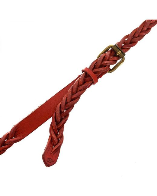 Armani Red Braided Design Belt 921041-7P327