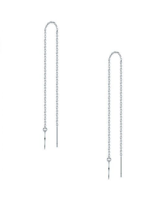 Eastside White Stainless Steel Earring