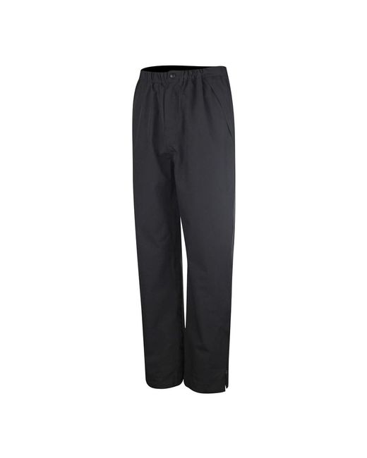 Island Green Black Golf Inner Drop Hem Waterproof Trousers for men