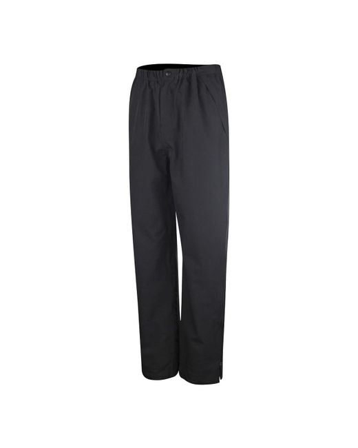 Island Green Black Golf Inner Drop Hem Waterproof Trousers for men