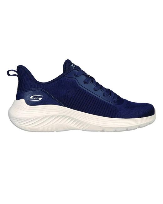 Skechers Blue Ladies Bobs Squad Waves Trainers