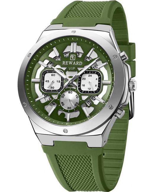 Reward Green 832257M-E Saturn Watch for men