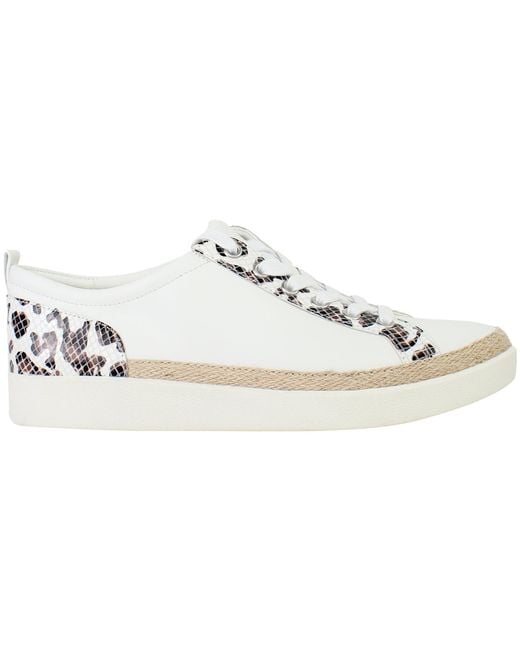 Vionic White Winny Leopard Snake Plimsolls