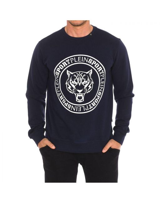 Philipp Plein Blue Fipsg603 Long-Sleeved Crew-Neck Sweatshirt for men
