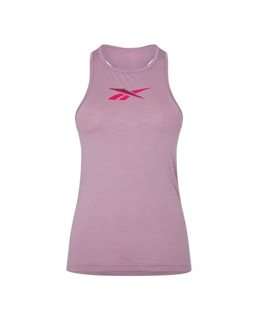 Reebok Purple Graphic Slim Fit Tank Top