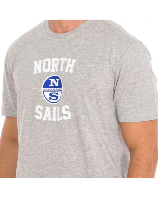 North Sails T-shirt Korte Mouw 9024000 Man in het Gray voor heren