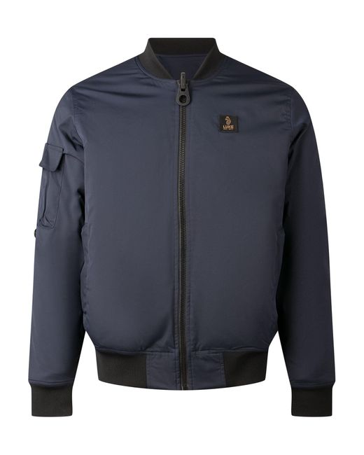 Luke 1977 Blue Suzhou Reversible Bomber Jacket for men