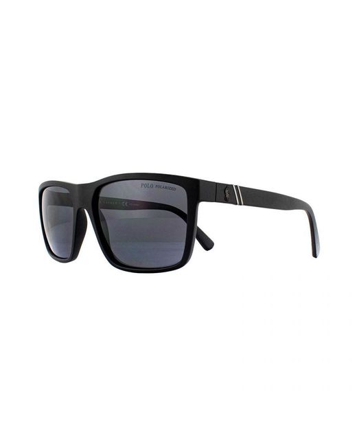Polo Ralph Lauren Blue Square Polarized Sunglasses for men