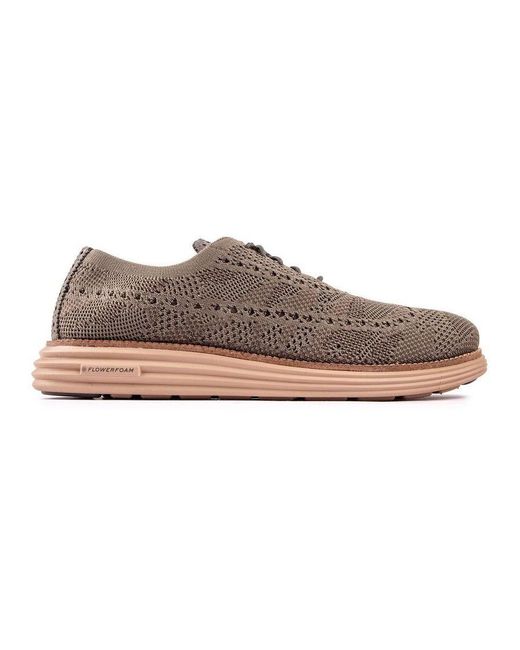 Cole Haan Brown Zerogrand Wing Tip Trainers for men