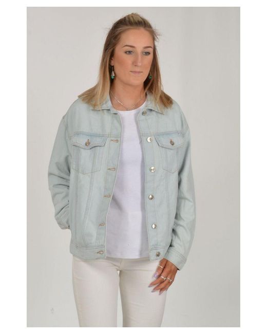 H&M Blue Oversize Denim Jacket