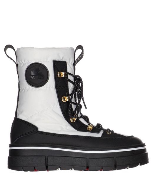 Pajar Black Helicon High White Snow Boots