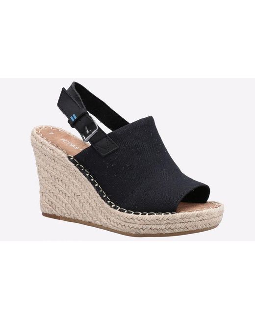 TOMS Blue Monica Wedge Sandal