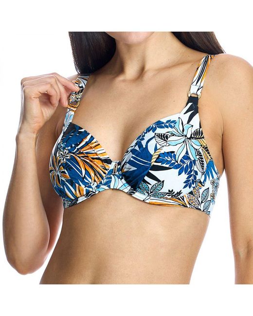 Ory Blue Non-Padded Underwired Bikini Bra W240639