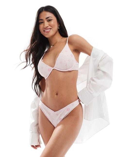 Hollister Multicolor High Leg Cheeky Bottom Co-Ord