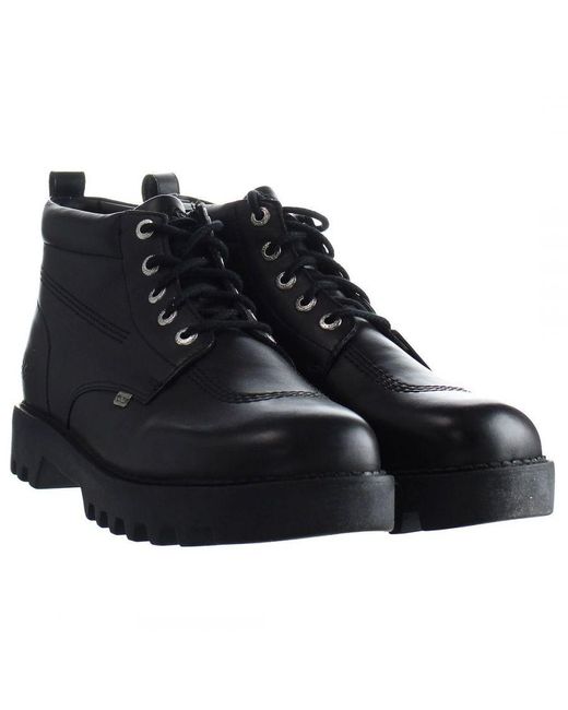 Kickers Black Kizziie Hi Boots Leather for men