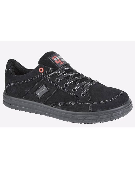 Grafters Black Matinez Safety Trainers for men