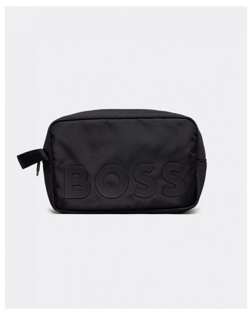 Boss Black Boss Catch 2.0 Printed Logo Washbag Nos for men
