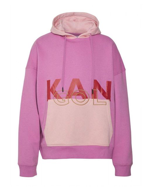 Kangol Pink Organic Cotton Hoodie Sweatshirt