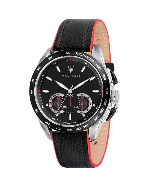 Maserati Horloge Traguardo Cadeauset Zwart in het Black voor heren