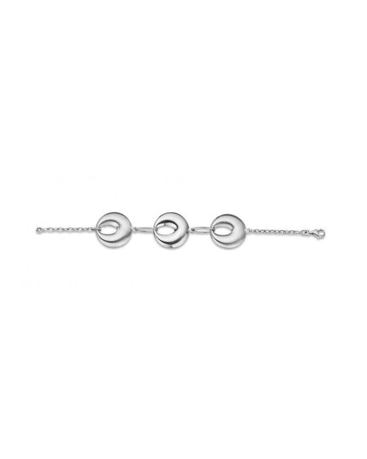 Orphelia White 925 Sterling Set: Chain + Bracelet