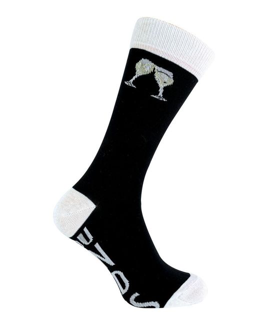 Sock Snob Black If You Can Read This Socks Bring Me Prosecco for men