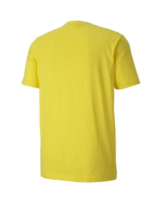 PUMA Yellow Teamgoal 23 Casuals Tee T Shirt for men