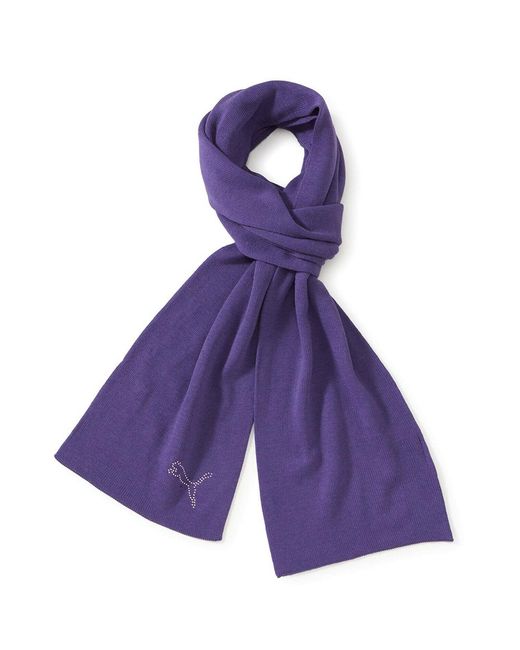 PUMA Purple Darsey Scarf Cotton