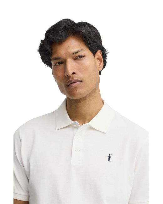 POLO CLUB White Short Sleeve Shirt Polo-Shirt-S-S5 for men