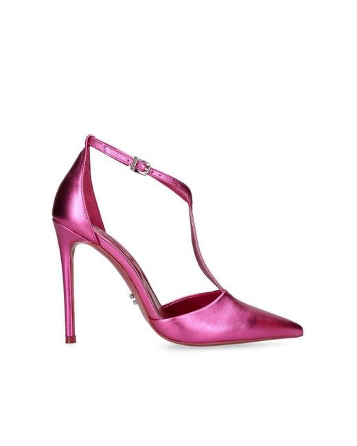 Carvela Kurt Geiger Pink Leather Vanity Court 110 Heels