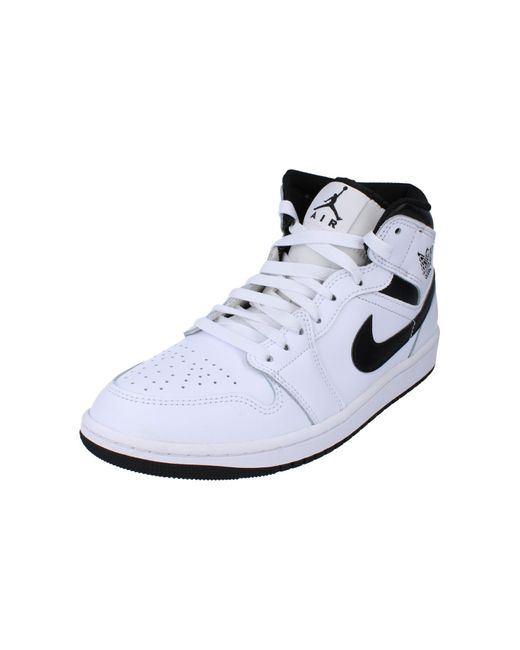 Nike Black Air Jordan 1 Mid Trainers for men