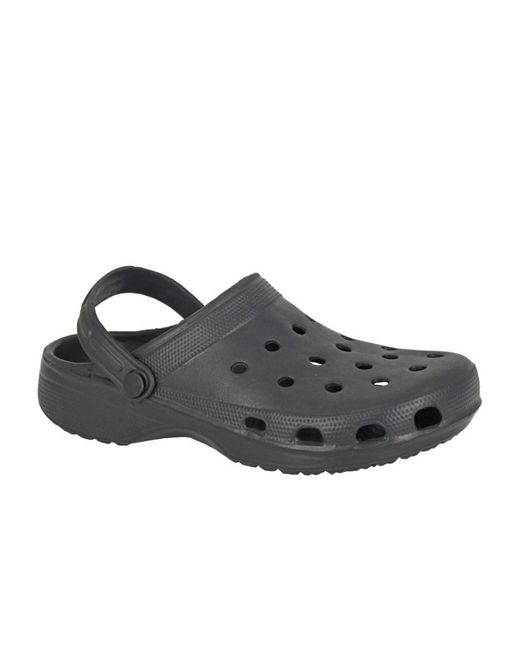 Dek Black Swing Bar Clogs for men